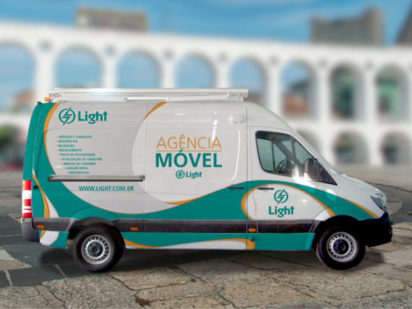 Furgão da Agência Móvel Light