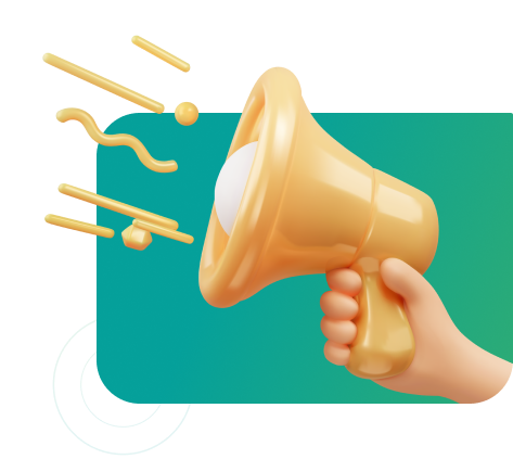 Ilustração de um megafone